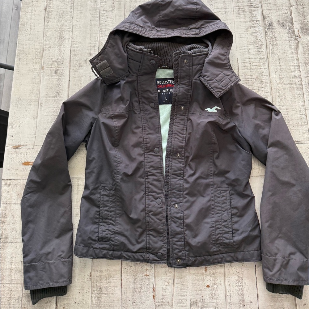 Hollister Gray Utility Jacket